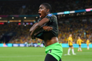 Oshoala responds to critics with a goal as Nigeria stun co-host Australia
