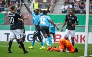 Victor Boniface record first goal for Bayern Leverkusen