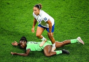 “She apologised and felt really bad." England coach says of  Lauren James after stamping on Alozie
