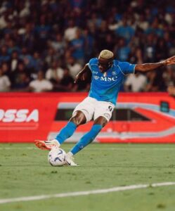 New deal: De Laurentis assures fans of Osimhen’s stay