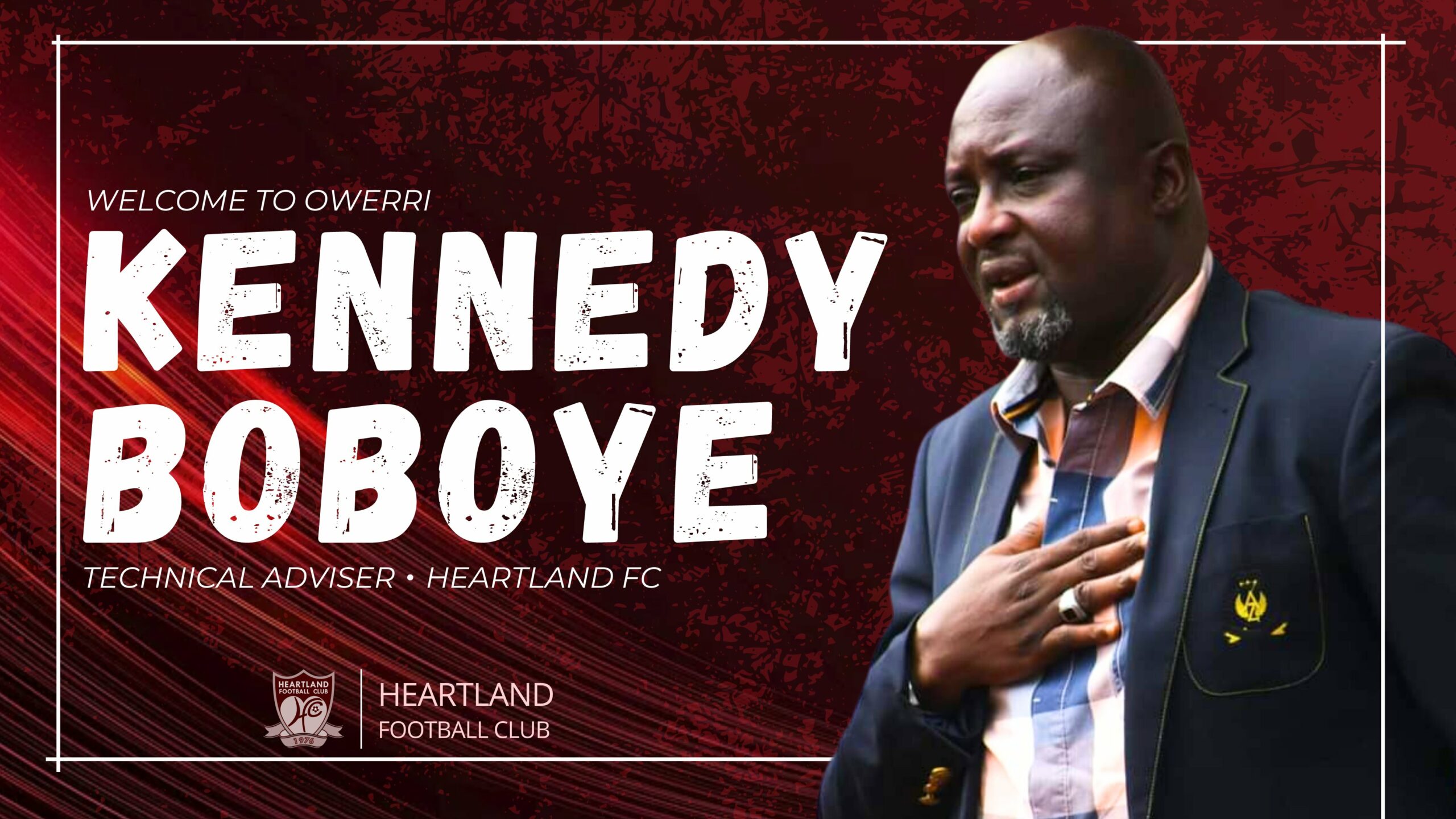 Heartland FC announces the appointment of Kennedy Boboye as technical adviser