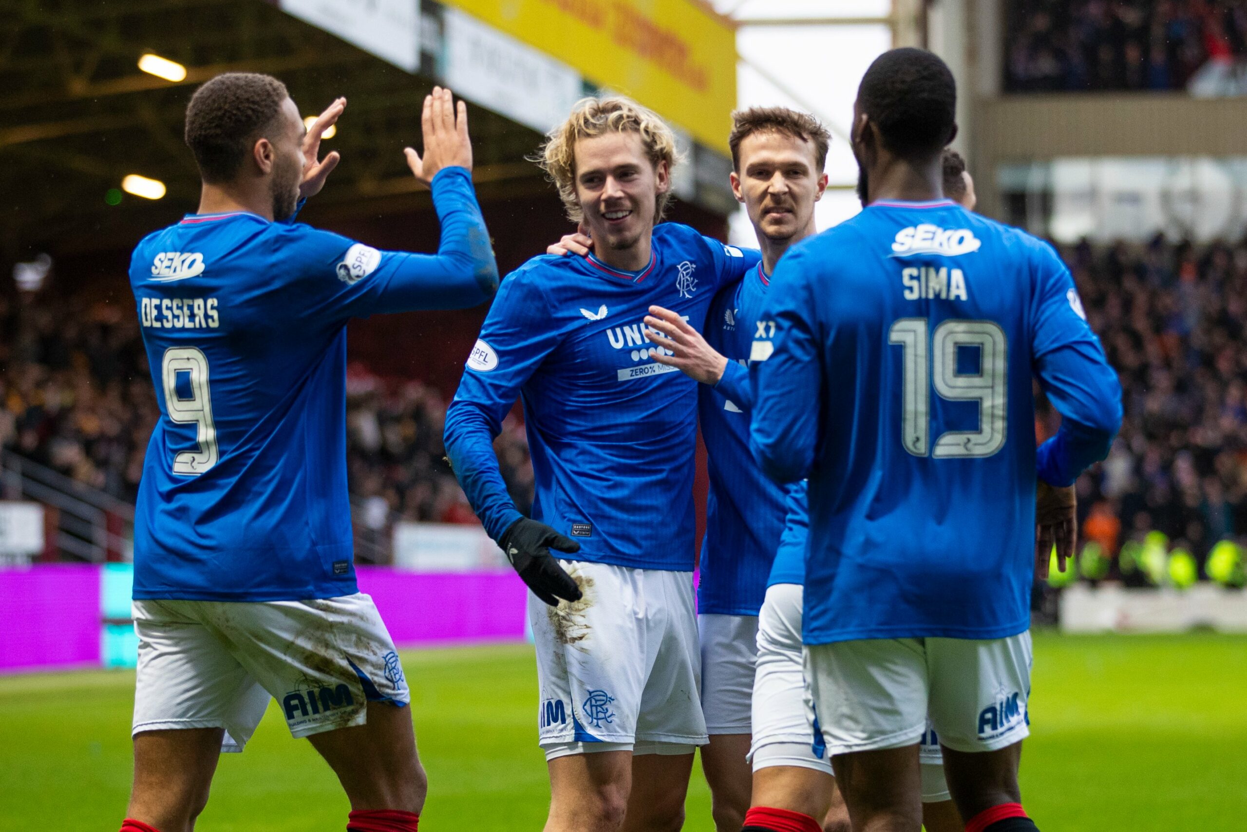 Cyriel Dessers helps Rangers to away win over Motherwell
