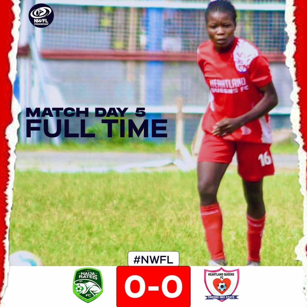 NWFL MD 5: Ten player Heartland Queens hold Naija Ratels in Abuja 