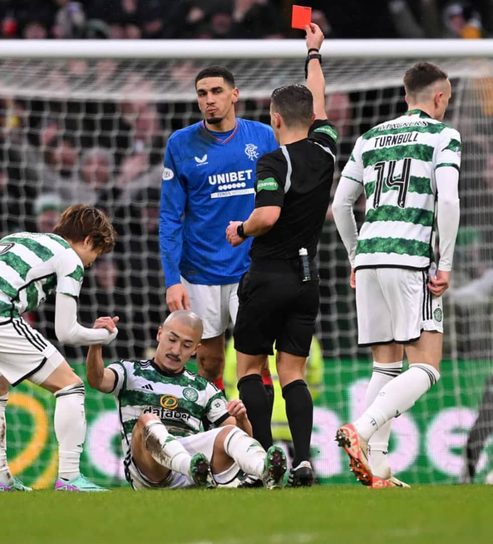 Leon Balogun sees red as Rangers lose to Celtic