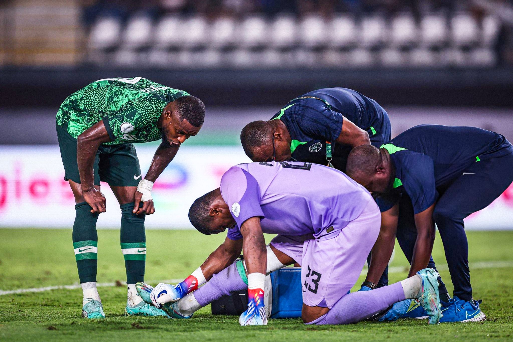 AFCON 2023: Stanley Nwabali's injury to be ascertained in 1 or 2 days
