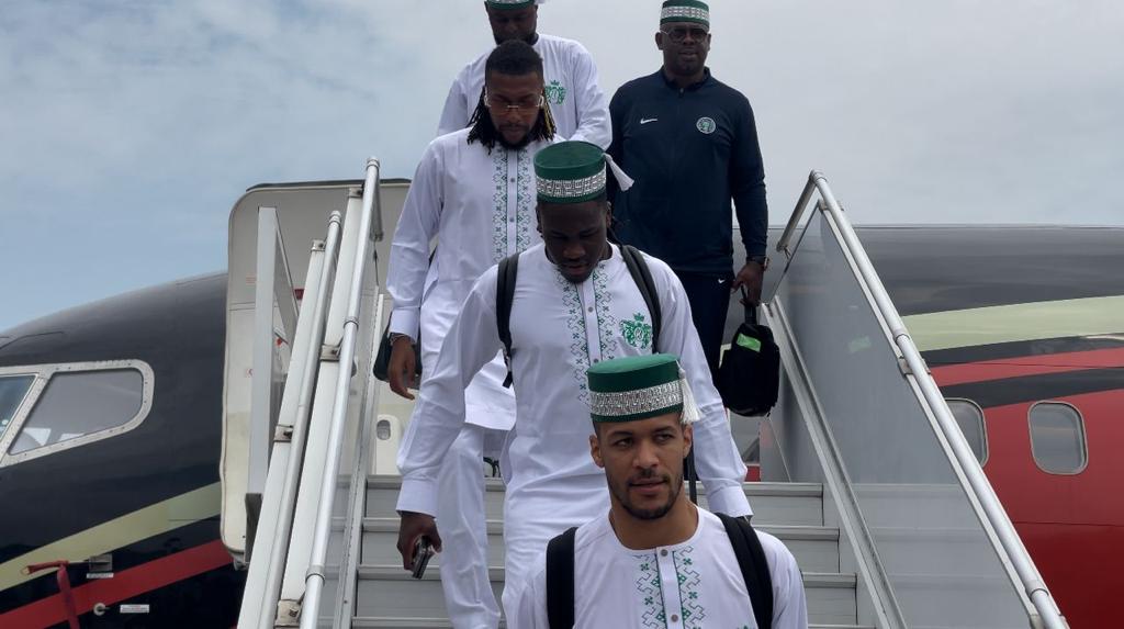AFCON 2023: Super Eagles land in Abidjan in style!