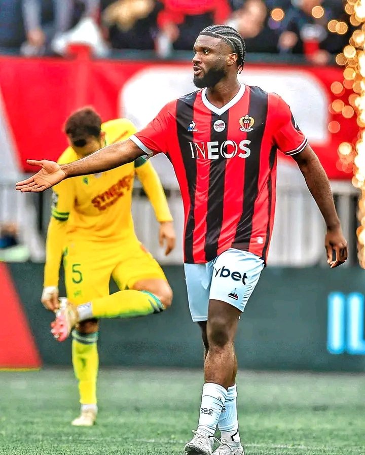 Moffi nets 50th French top-flight goal in OGC Nice defeat