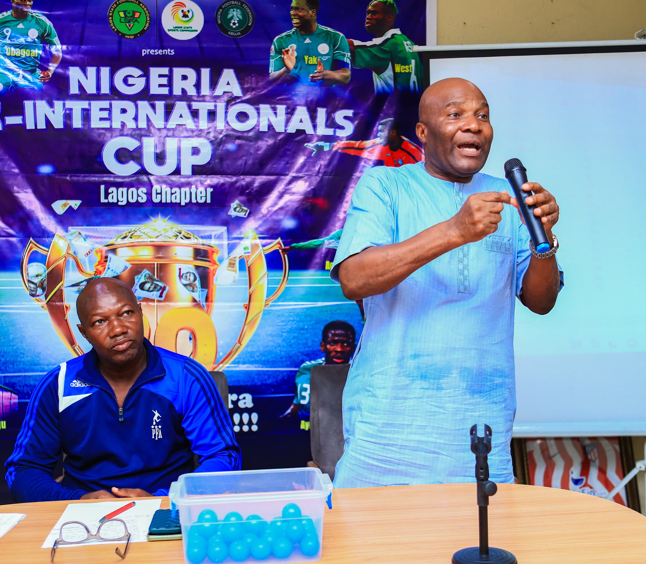 NIGERIA EX-INTERNATIONALS CUP: stars on parade as organizers unveils tournament, holds draws 