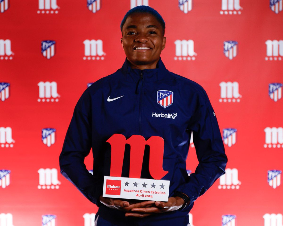 Rasheedat Ajibade named Athletico De Madrid POTM for third consecutive month