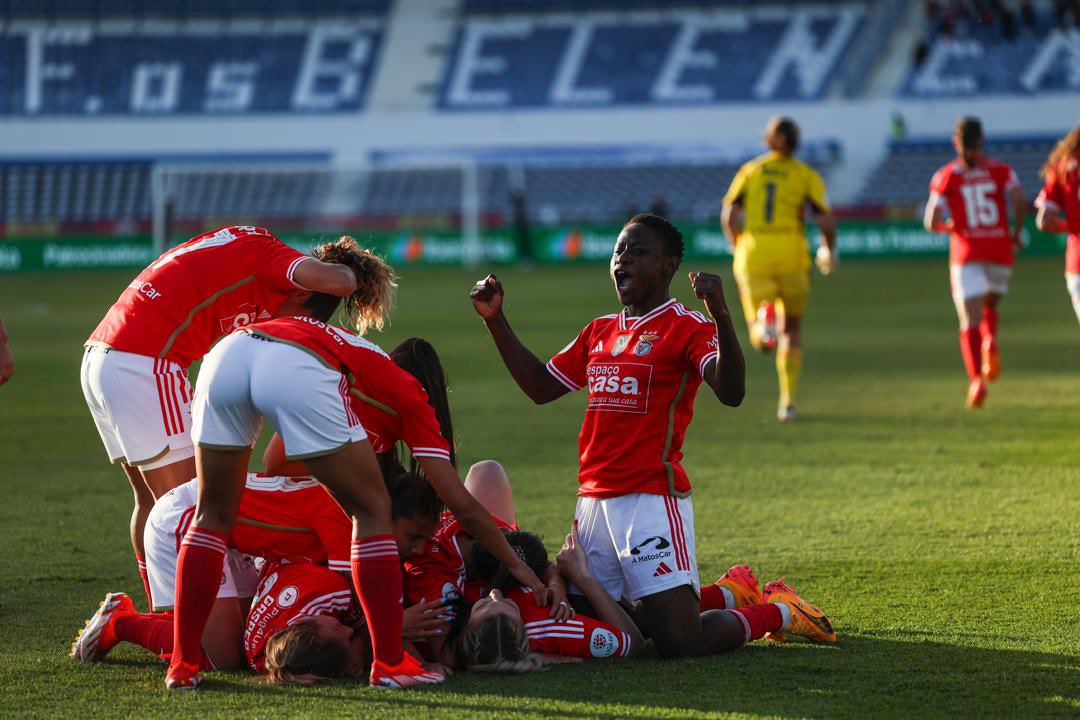 Christy Ucheibe wins domestic treble with SL Benfica Feminino