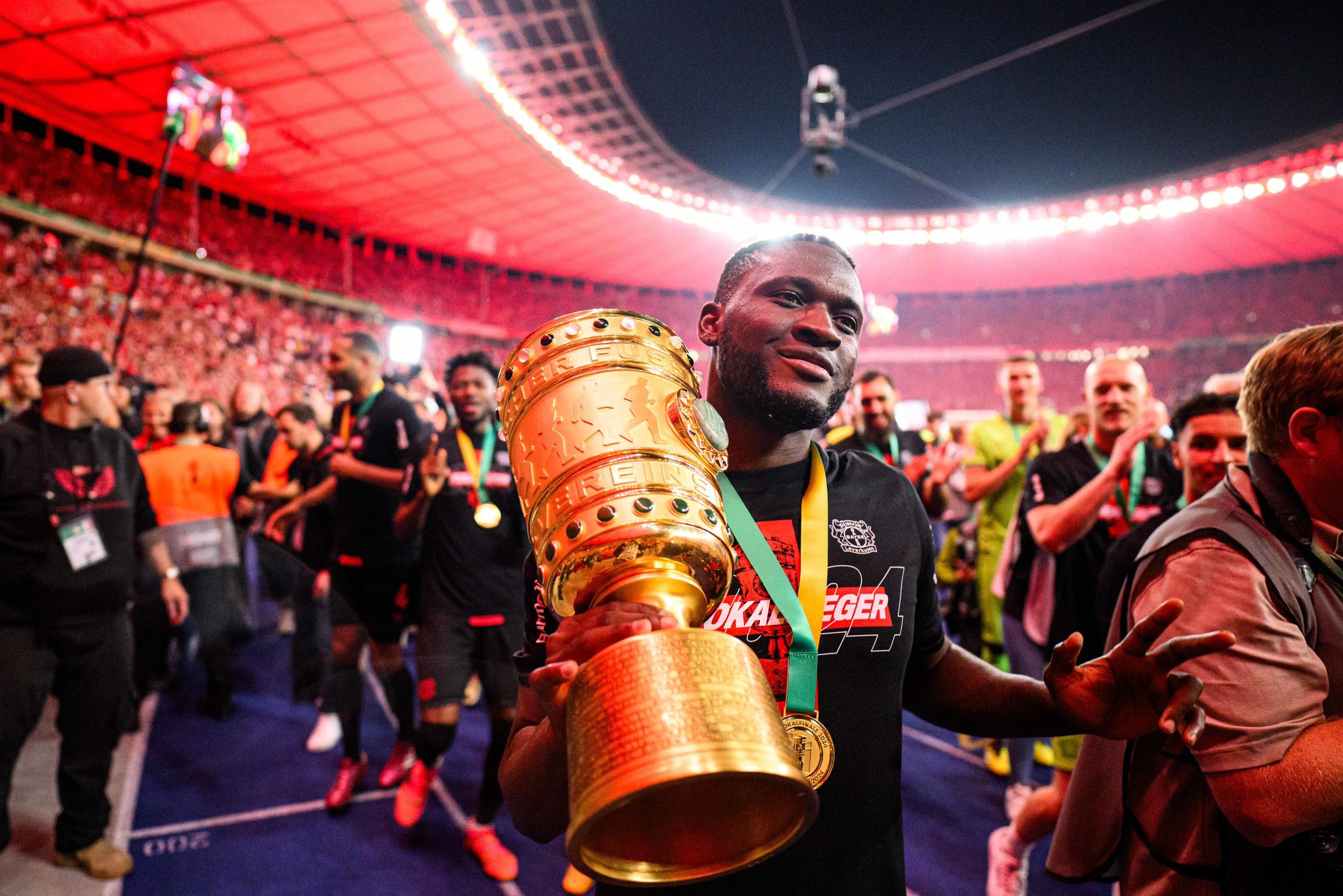 DFB Pokal: Victor Boniface's trophy laden first season with Bayer Leverkusen continues