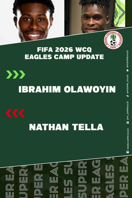 WCQ: Olawoyin replaces Tella