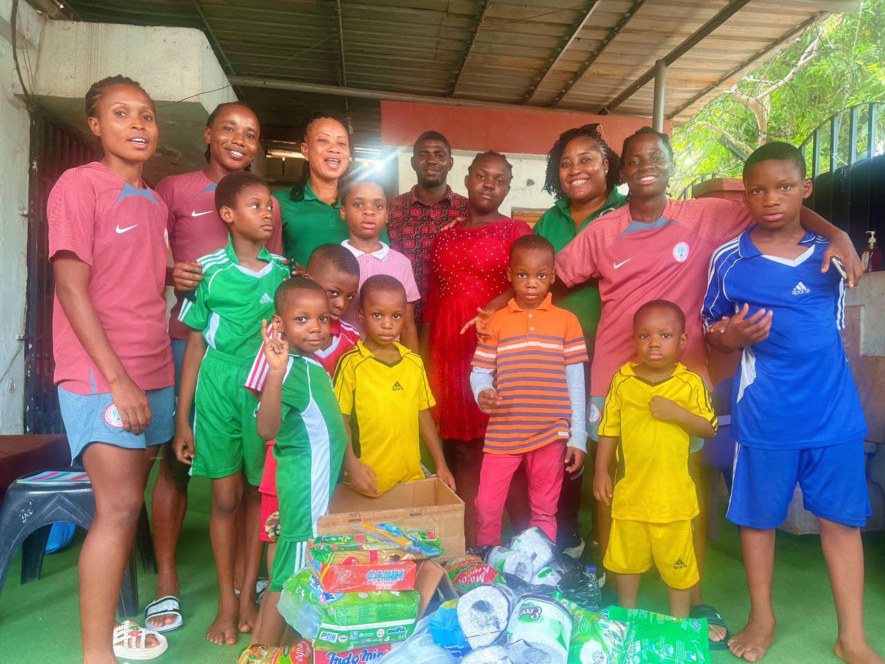 Flamingos visit home care in Abuja, offers message of hope as they jet off to Bamako