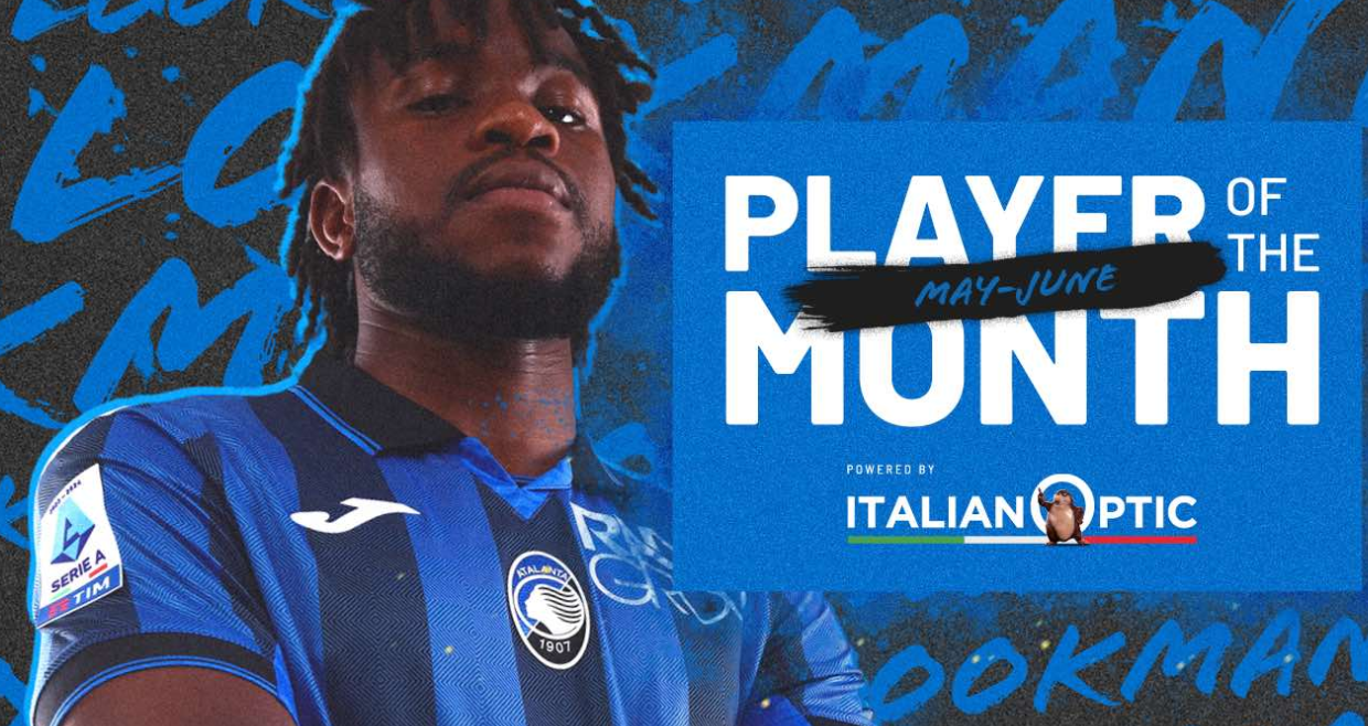 Lookman wins Atalanta's POTM award in dominant May-June finish