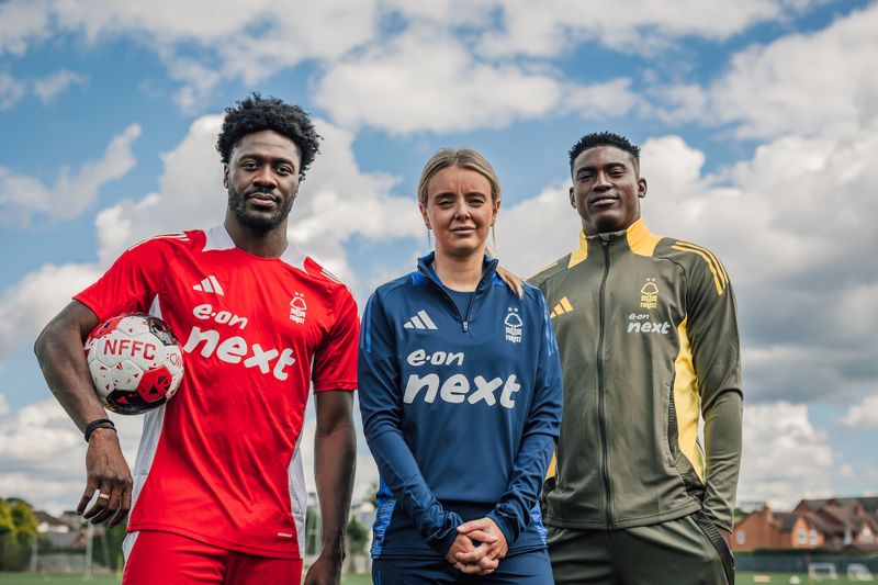 Taiwo Awoniyi, Ola Aina model Nottingham Forest training wear