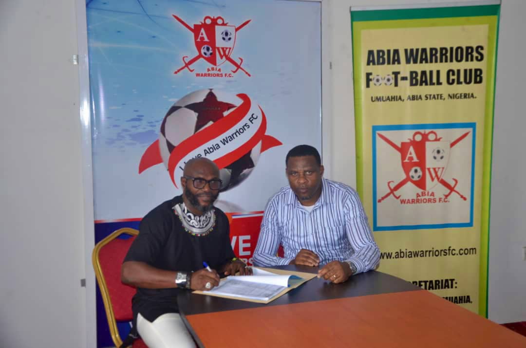 Imama Amapakabo rejoins Abia Warriors FC on a two year deal