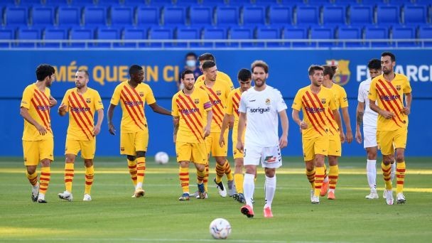 Messi plays 45 minutes in Barcelona friendly win