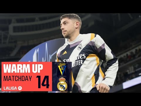 Calentamiento Cádiz CF vs Real Madrid
