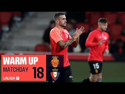 Calentamiento RCD Mallorca vs CA Osasuna