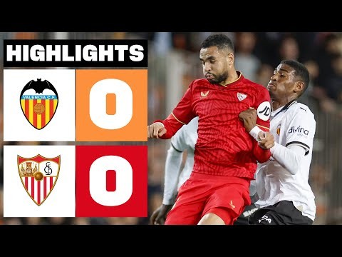 VALENCIA CF 0 - 0 SEVILLA FC | RESUMEN LALIGA EA SPORTS