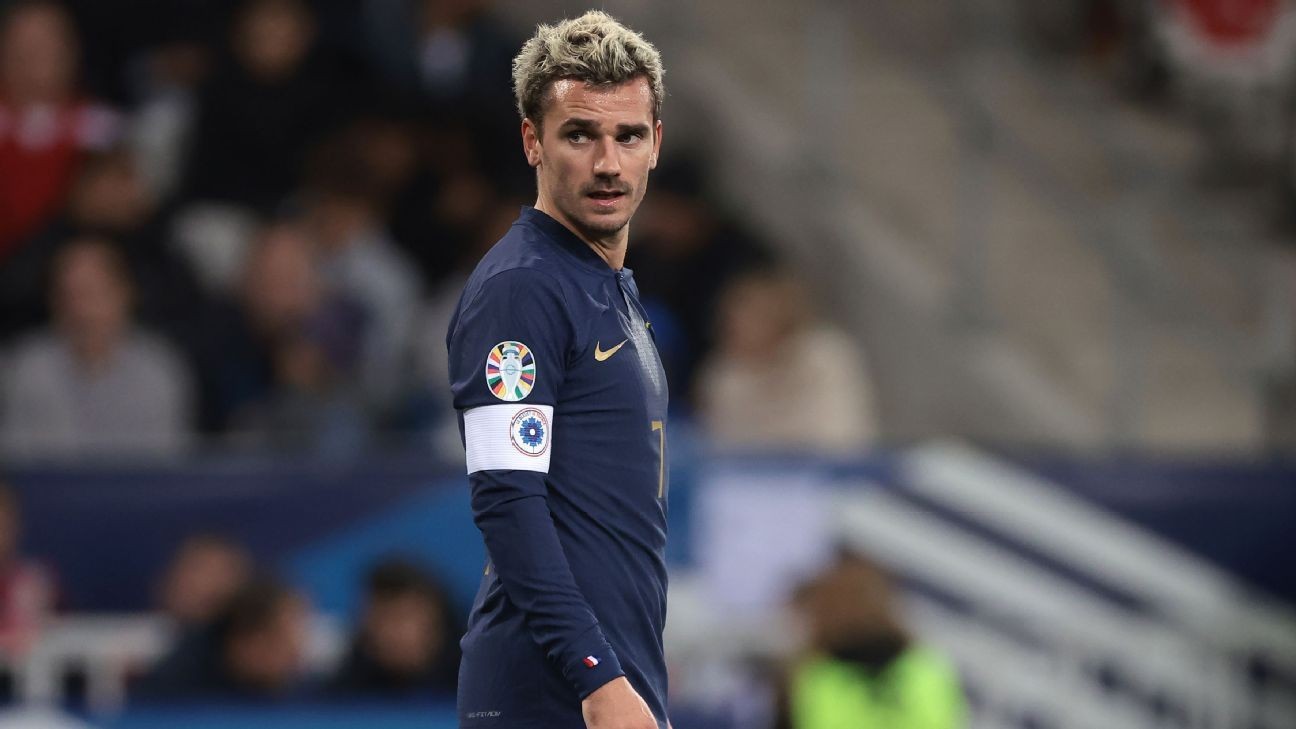 Griezmann's 84 games streak with France ends Griezmann's 84 games streak with France ends