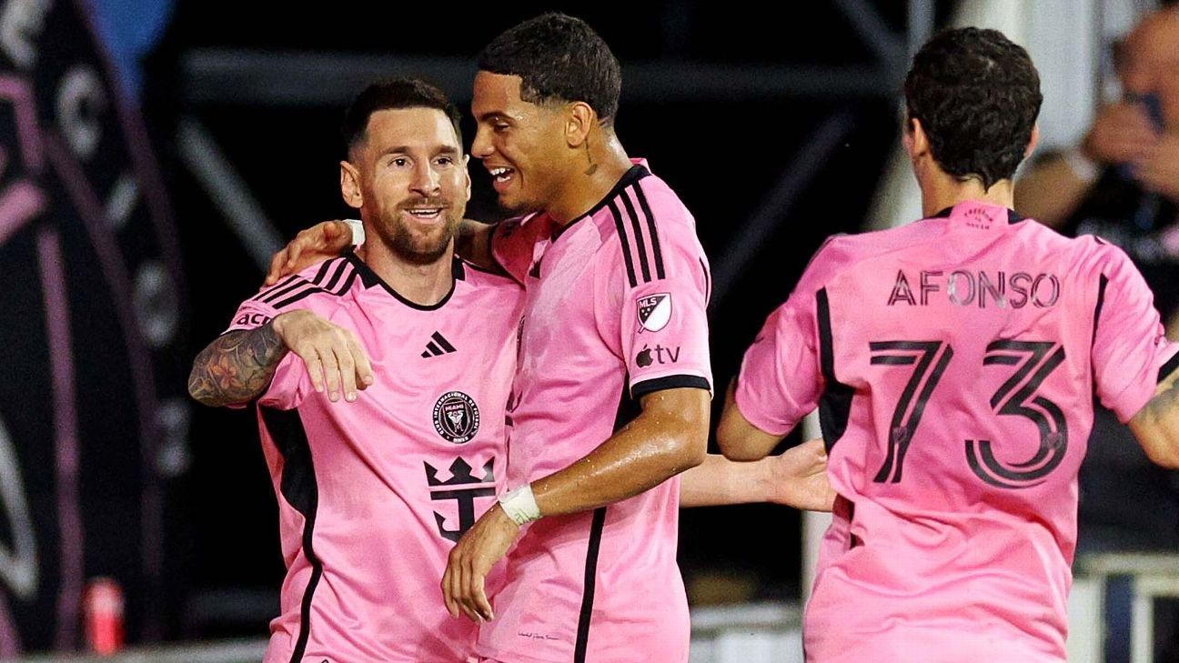 Messi scores 12 minutes into return for Miami Messi scores 12 minutes into return for Miami