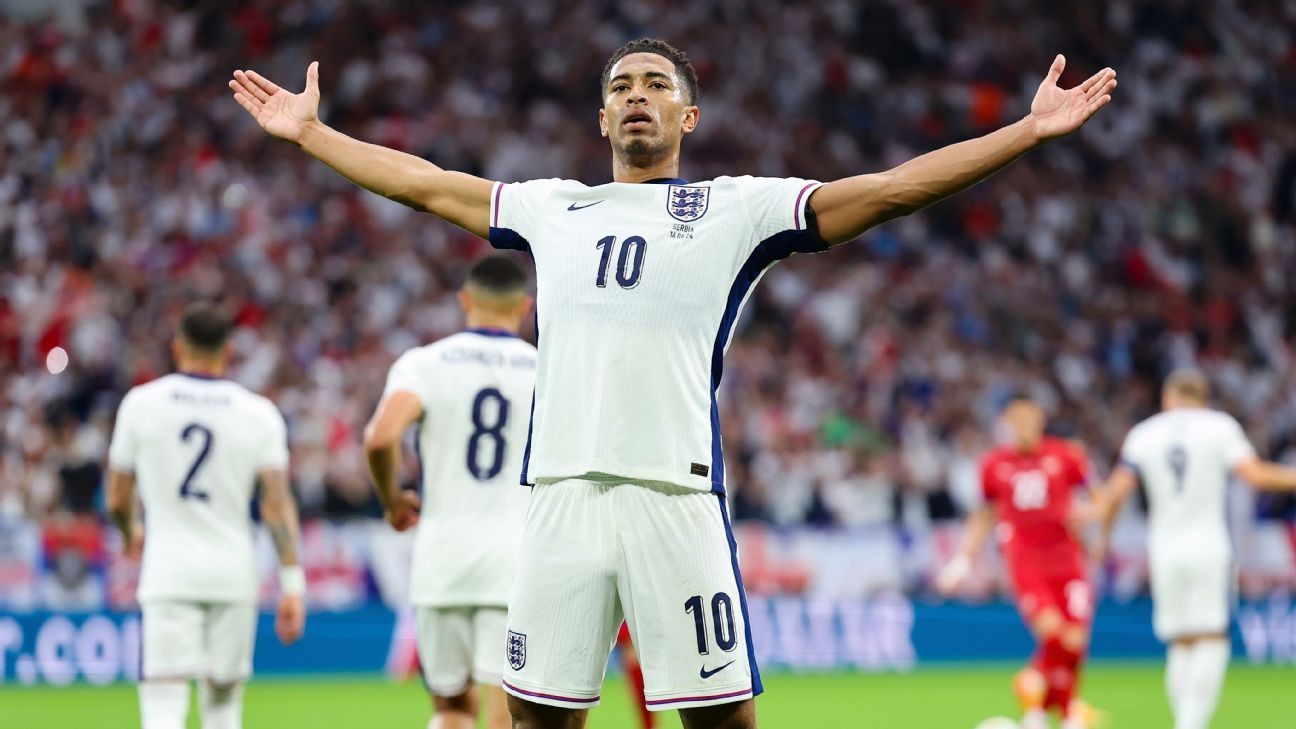 England's Bellingham shows he can bend Euro 2024 to his will England's Bellingham shows he can bend Euro 2024 to his will