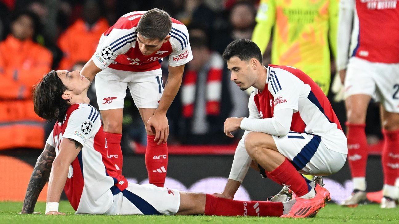 Arteta fears for Calafiori injury before L'pool clash Arteta fears for Calafiori injury before L'pool clash