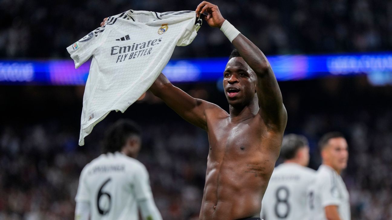 Vini Jr. hat trick energizes Madrid UCL comeback Vini Jr. hat trick energizes Madrid UCL comeback